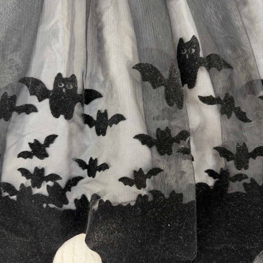 H&M Girls Black Bat Tulle Skirt‎ Halloween US 6X/7 - Picture 12 of 17